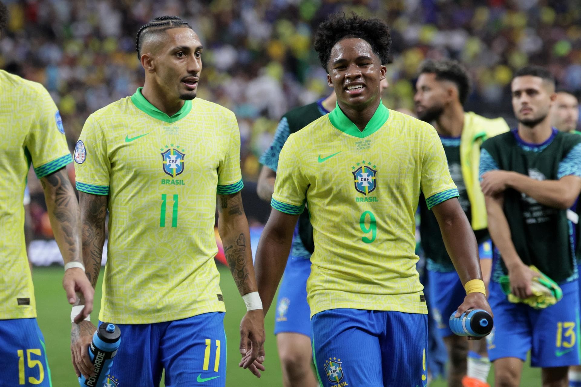 Raphinha é desfalque e Endrick perdeu espaço na seleção brasileira - EFE/EPA/ALLISON DINNER