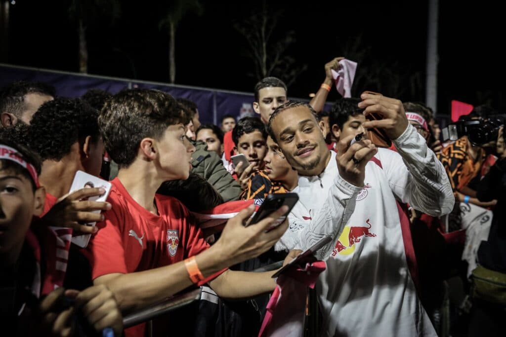 Xavi Simons com o RB Leipzig em pré-temporada no Brasil - Ari Ferreira / RB Bragantino