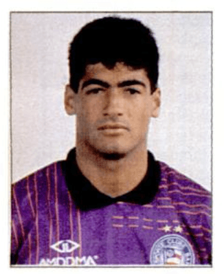 Jean, goleiro do Bahia, no guia do Brasileirão de 1994 - PLACAR