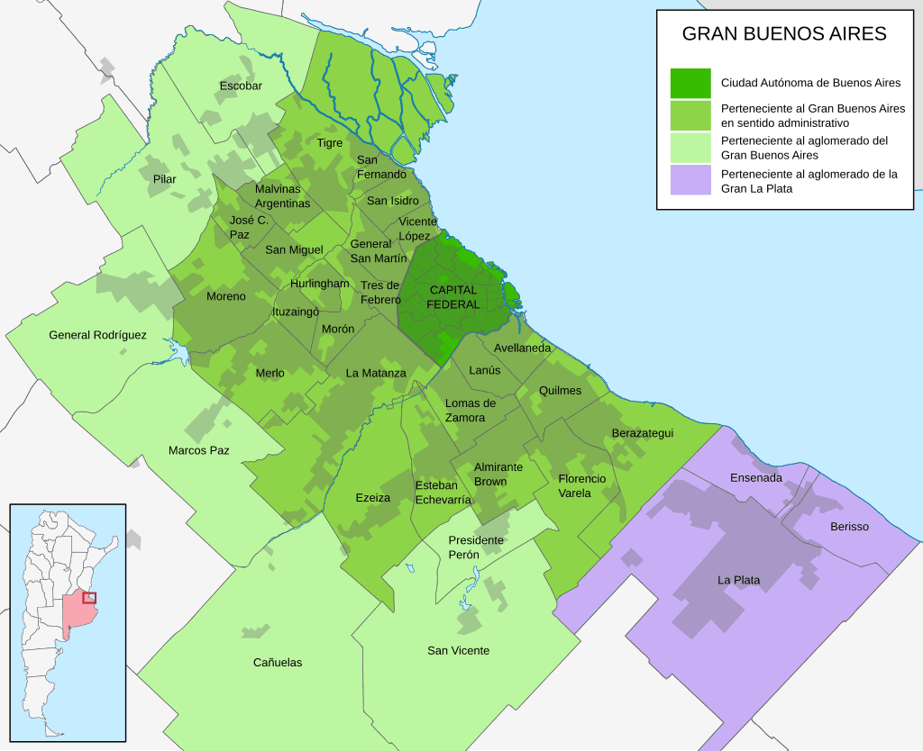 Mapa da Grande Buenos Aires - Wikimedia Commons