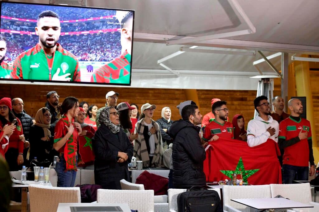Capital Rabat em meio a campanha histórica de Marrocos na Copa de 2022 - EFE/EPA/JALAL MORCHIDI