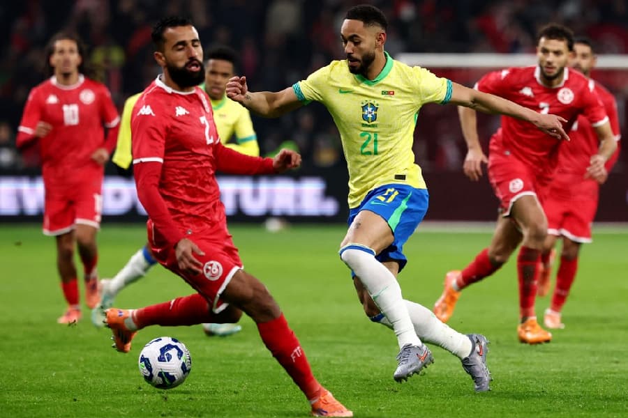 Matheus Cunha é novamente titular da seleção brasileira - Franck Fife/AFP