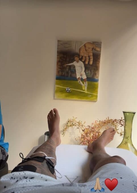 Neymar postou foto de trabalho de fisioterapia - Reprodução/Instagram/@neymarjr