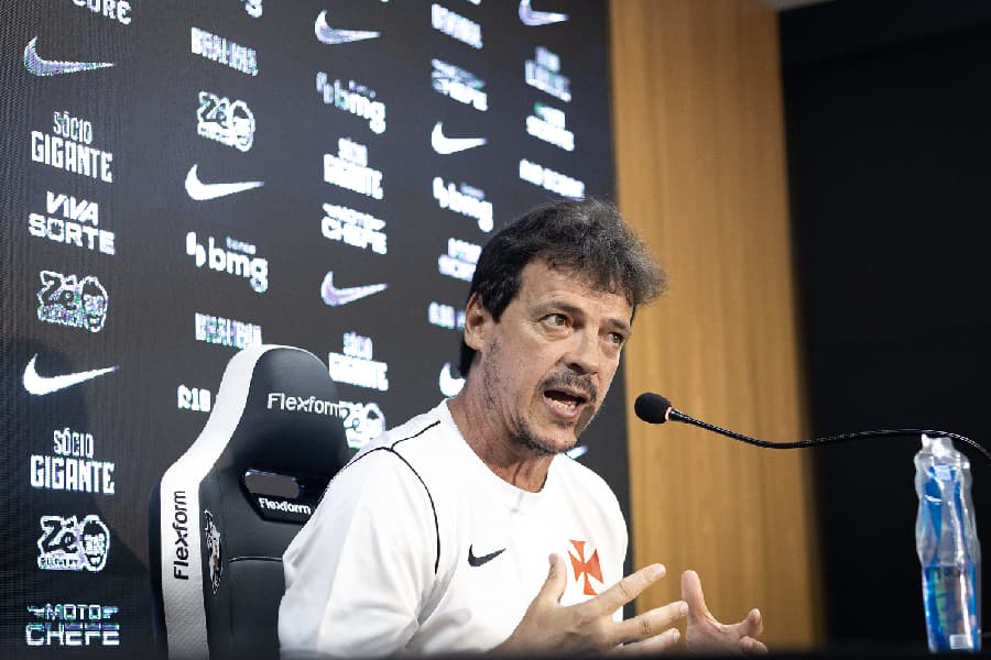 Fernando Diniz em coletiva como treinador do Vasco - Matheus Lima/Divulgação/Vasco
