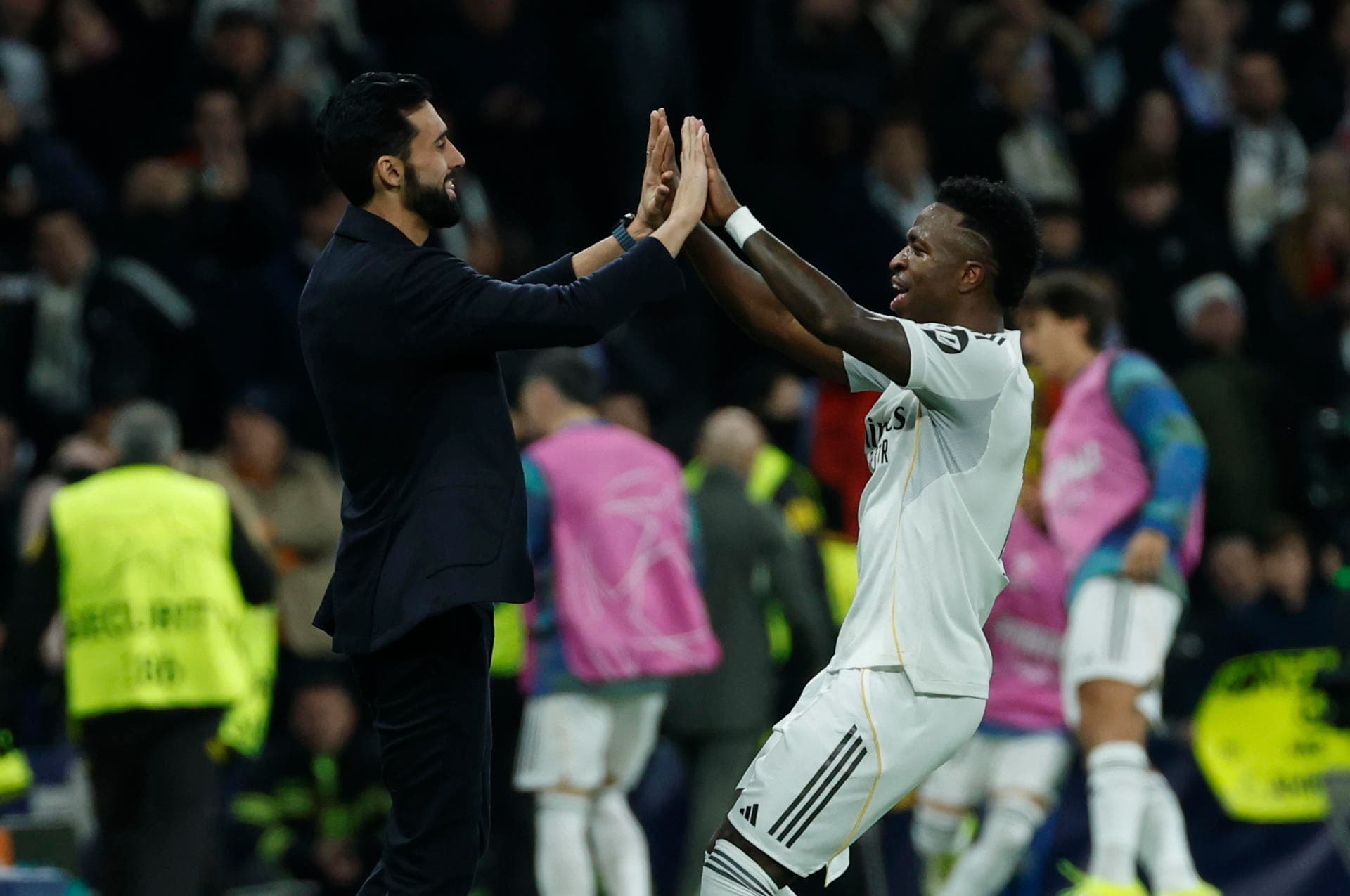 Vini Jr. volta a ganhar confiança com apoio de Arbeloa no Real Madrid - EFE/ Juanjo Martín