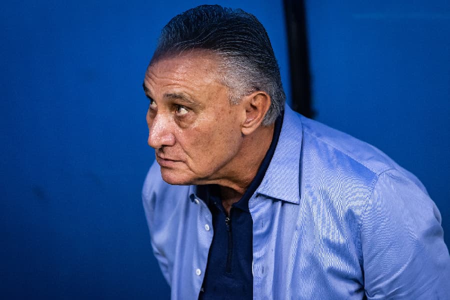 Tite, técnico do Cruzeiro, no jogo contra o América-MG - Gustavo Aleixo/Cruzeiro