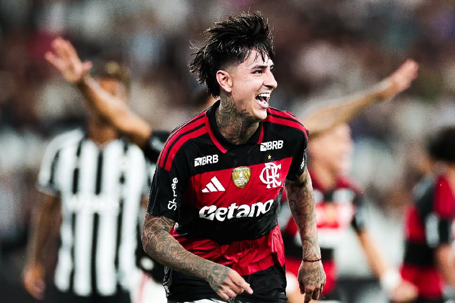 Pulgar decretou a vitória do Flamengo contra o Botafogo - Divulgação/Flamengo