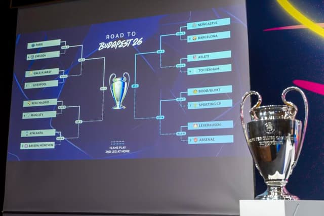 Sorteio da Champions define Real x City e PSG x Chelsea; veja todos os duelos