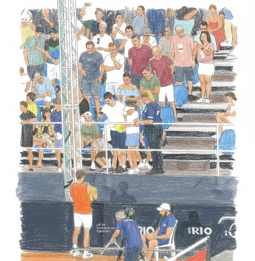 Arte de Cerundulo no Rio Open