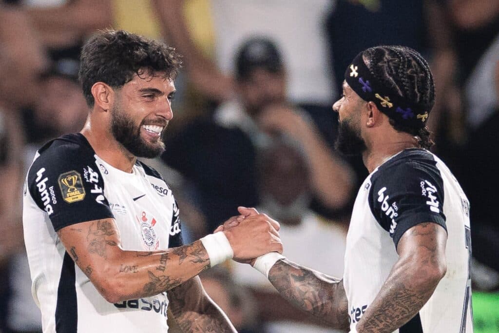 Yuri Alberto e Memphis Depay, do Corinthians - Rodrigo Coca / Agência Corinthians