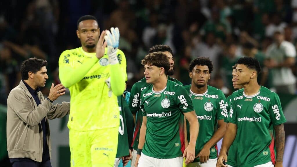 Abel e jogadores do Palmeiras agradecem torcida em semi contra o São Paulo - Cesar Greco/Palmeiras