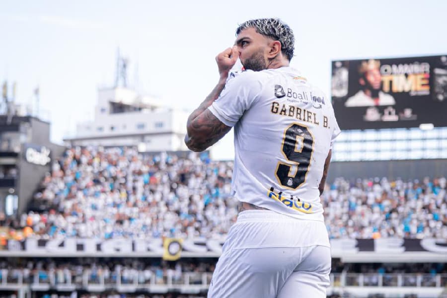 Gabigol marcou pelo Santos contra o Corinthians na Vila - Raul Baretta/Santos FC