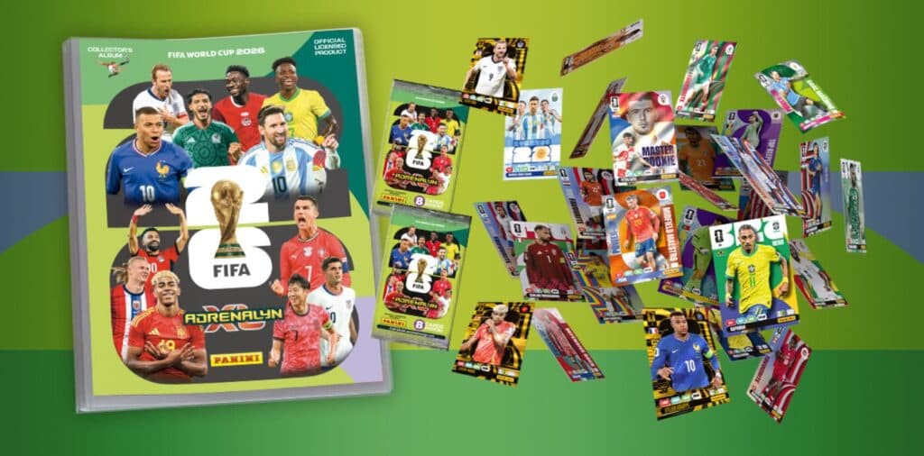 Coleção Adrenalyn XL, da Panini, da Copa do Mundo de 2026 - Divulgação
