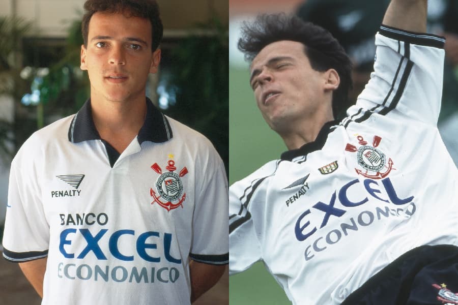 Fernando Diniz durante a passagem pelo Corintians, em 1997 - Edurdo Monteiro/PLACAR