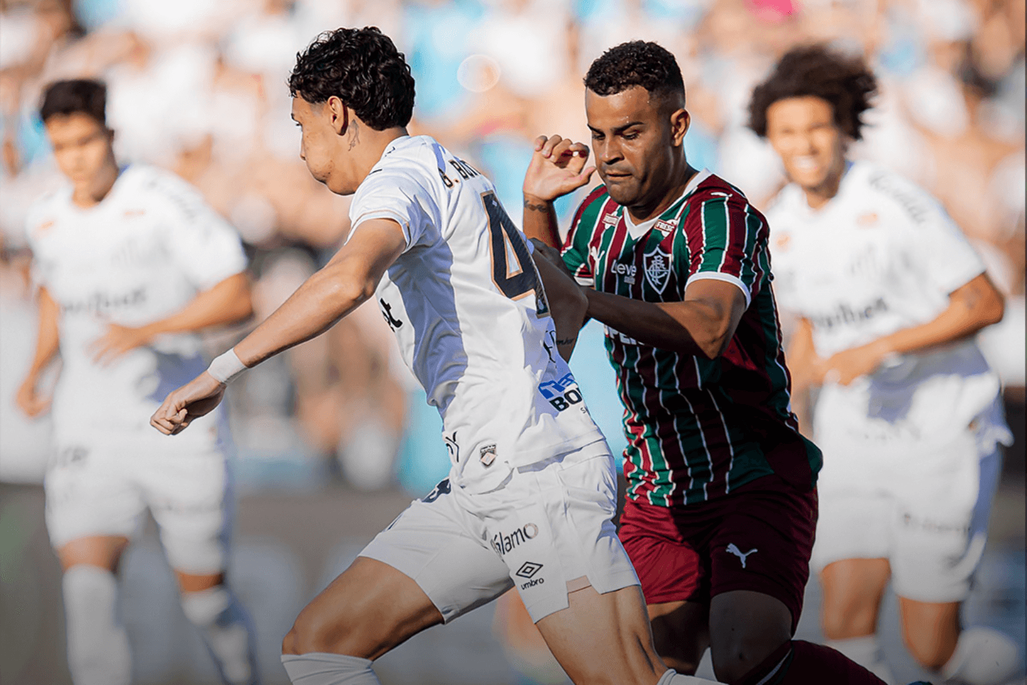 Fluminense busca virada heroica sobre o Santos após sair duas vezes atrás no placar