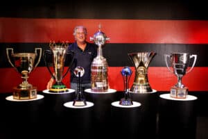 Museu Flamengo reúne, pela primeira vez, as sete taças conquistadas pelo Mais Querido em uma exposição inédita, aberta ao público no Via Parque Shopping, na Barra da Tijuca - Divulgação
