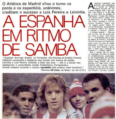 Nas páginas de Placar durante a passagem pelo Atleti - Acervo Placar