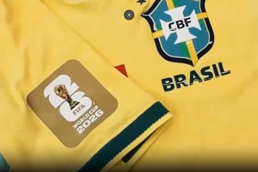 Seleção brasileira estreia patch dourado na Copa de 2026 contra o Marrocos