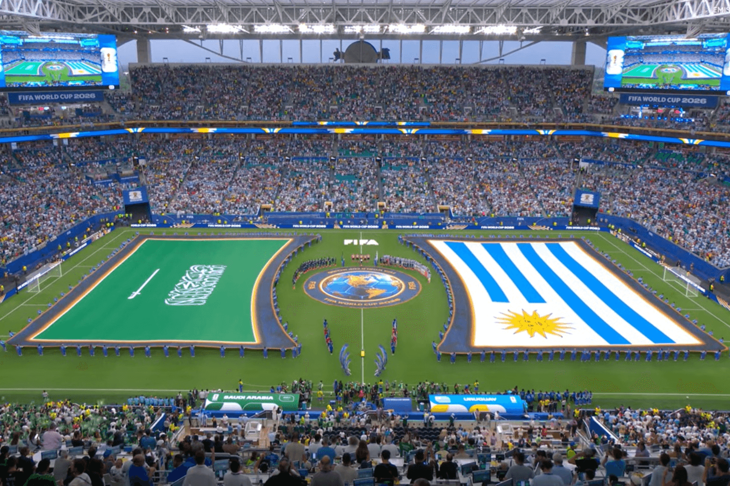 Saiba o motivo pelo qual a bandeira da Arábia Saudita não é estendida sobre o gramado