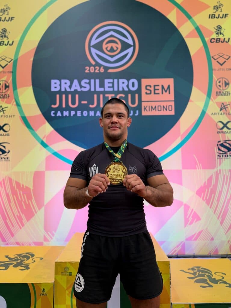O faixa-preta natural de Pelotas já conseguiu um título expressivo na temporada. Ele foi campeão brasileiro sem kimono pela CBJJ. Foto: Divulgação / CBJJ