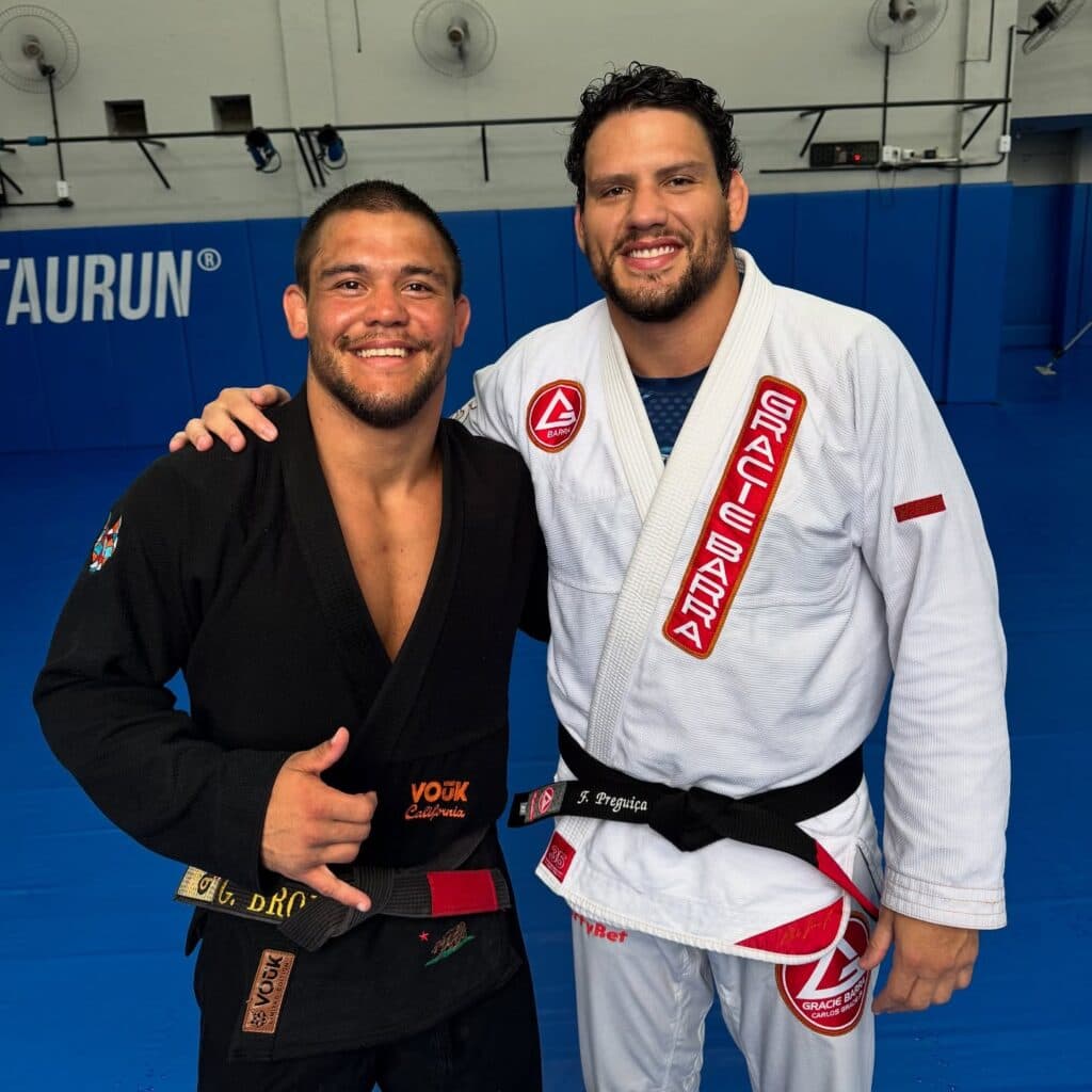 Respeito às raízes: Gabriel Brod faz do mestre Felipe Pena um exemplo a ser seguido. Foto: Arquivo Pessoal