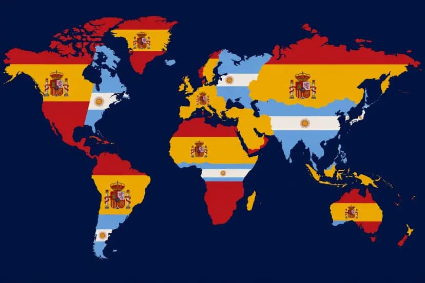 Distribuição da torcida para Espanha e Argentina, segundo jornal Marca
