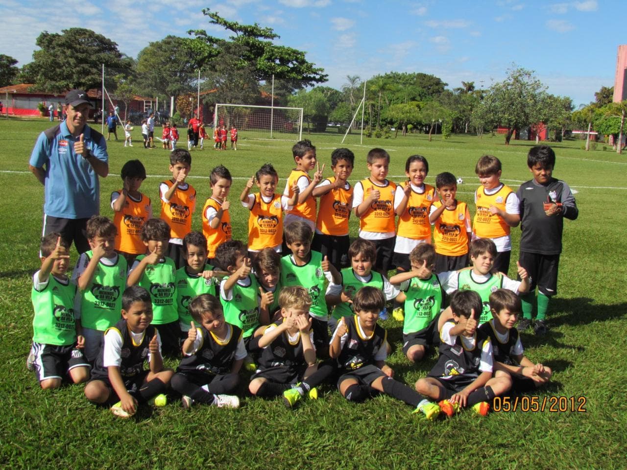 Nos tempos de escolinha Meninos da Vila, em Uberaba - Arquivo pessoal