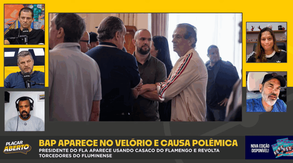 Placar Aberto debate vestimenta de Bap em velório de Angioni