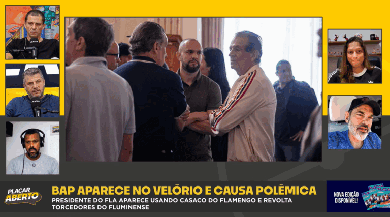 Placar Aberto debate vestimenta de Bap em velório de Angioni