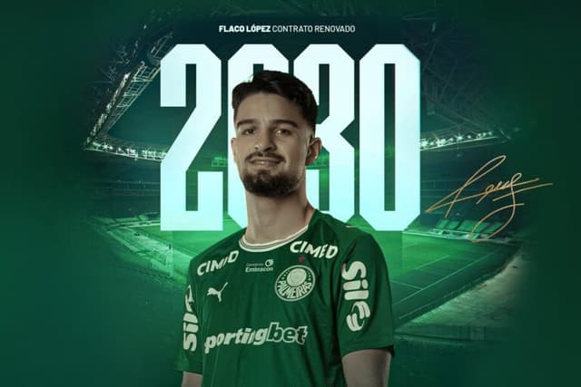 Palmeiras renova com Flaco; os números do atacante no Verdão