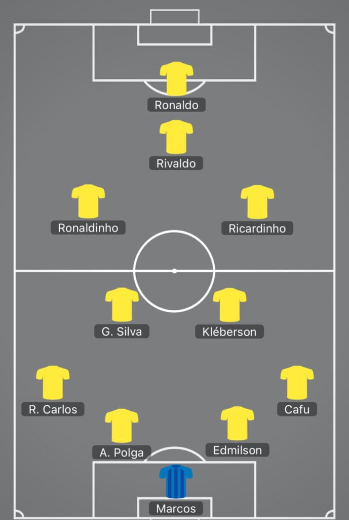 Brasil 0x1 Paraguai - 2002