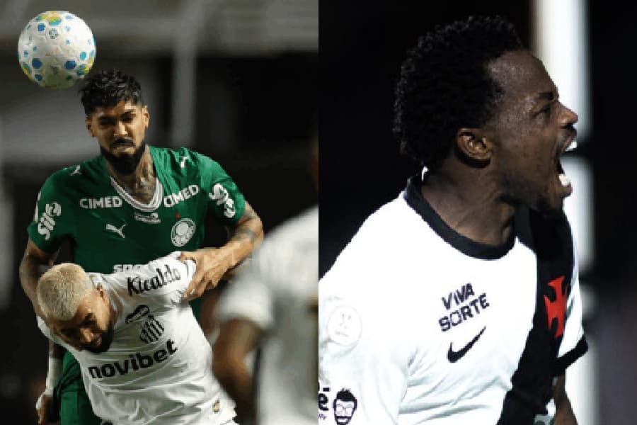 Palmeiras, de Barboza, segurou a pressão do Santos durante o primeiro tempo e Andrés Gomez foi novamente decisivo para o Vasco - Cesar Greco/Palmeiras e Matheus Lima/Vasco