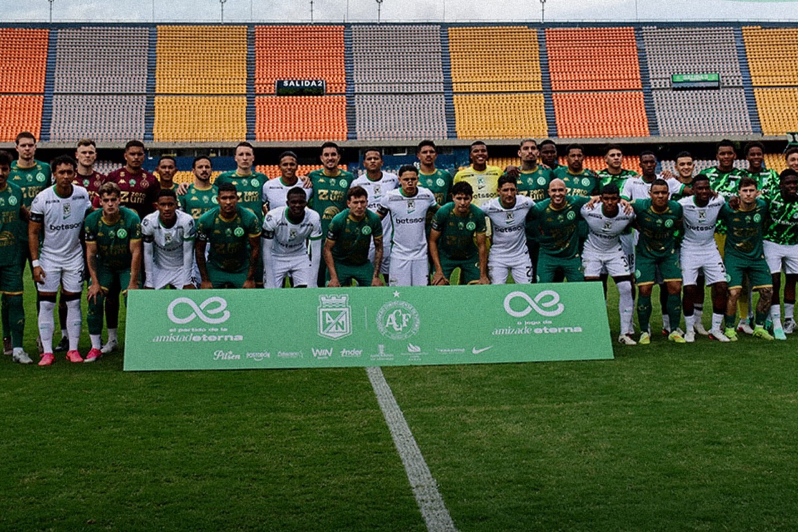 Chapecoense e Atlético Nacional empatam ‘partida da amizade eterna’