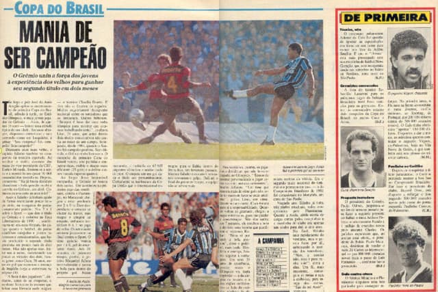 No acervo de PLACAR: há 37 anos, Grêmio conquistou 1ª Copa do Brasil