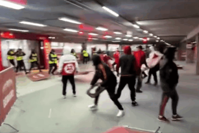 Torcedores do Inter tentam invadir área restrita a jogadores no Beira-Rio