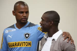 Seedorf e Jeffesor na época de Botafogo