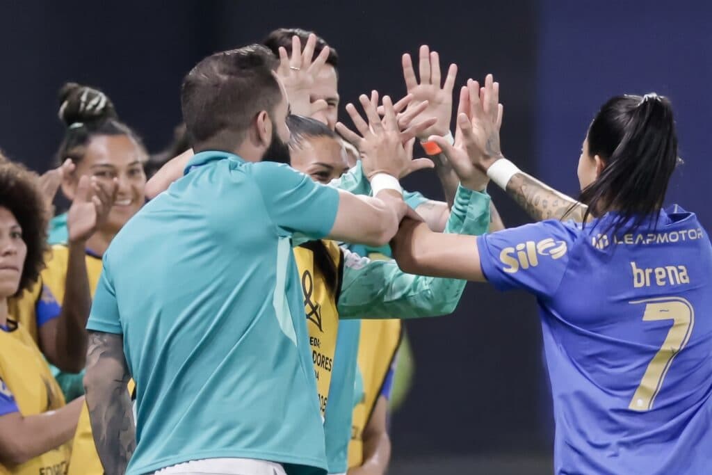 Brena marcou o único gol do jogo pelo Palmeiras - Foto: Reprodução