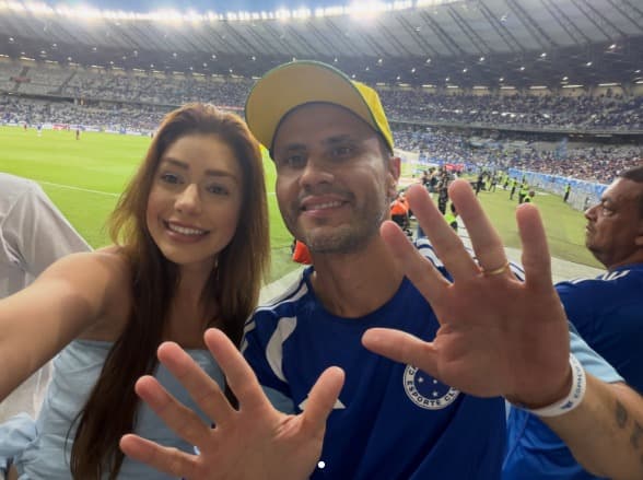 Cleitinho curtindo um jogo no Mineirão - Foto: Reprodução/Instagram