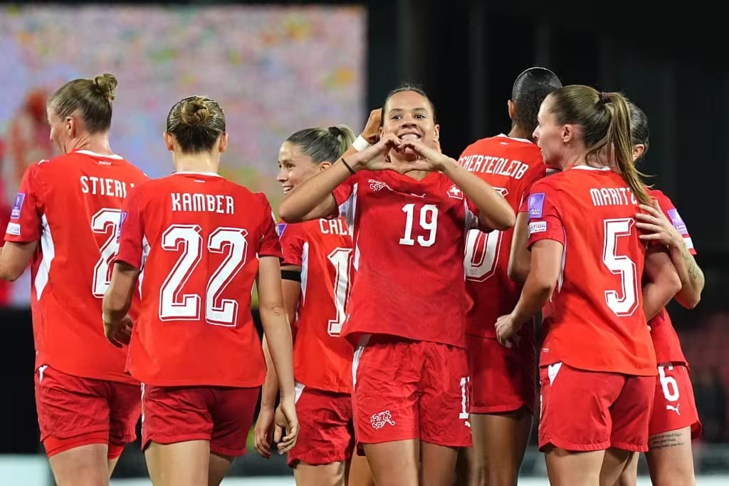 Iman Beney abriu o marcador para a Suíça - Foto: Divulgação/Fifa
