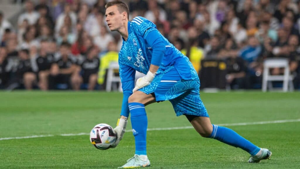 Lunin foi um dos protagonistas da partida - Foto: Reprodução/ESPN