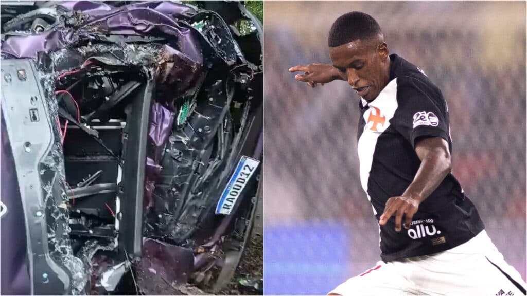 Robert Renan, do Vasco, sofre acidente de carro no Rio; zagueiro vai a treino