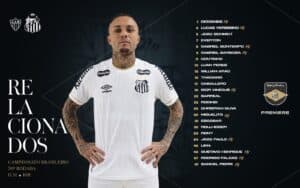 Santos divulga lista de relacionados para o jogo contra o Atlético-MG, pelo Brasileirão - Divulgação/Santos FC