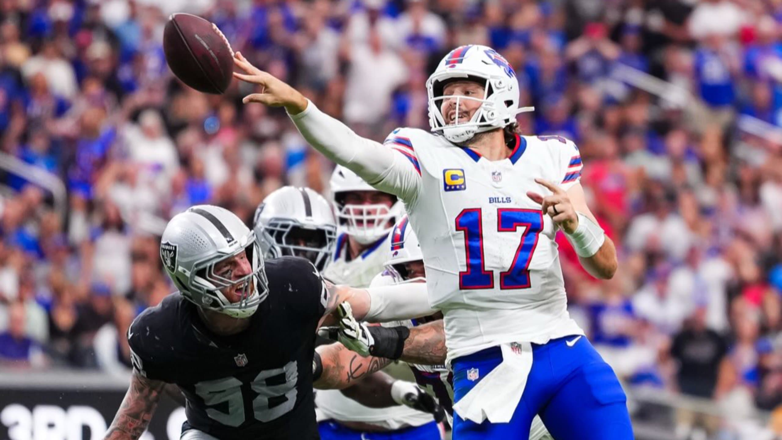 NFL: Buffalo Bills vence Las Vegas Raiders em duelo de 63 pontos