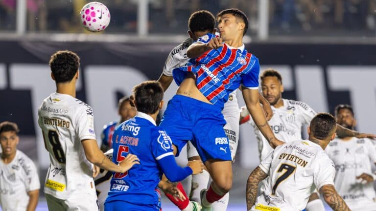 Santos empata em 1 a 1 com o Bahia no fim pelo Brasileirão