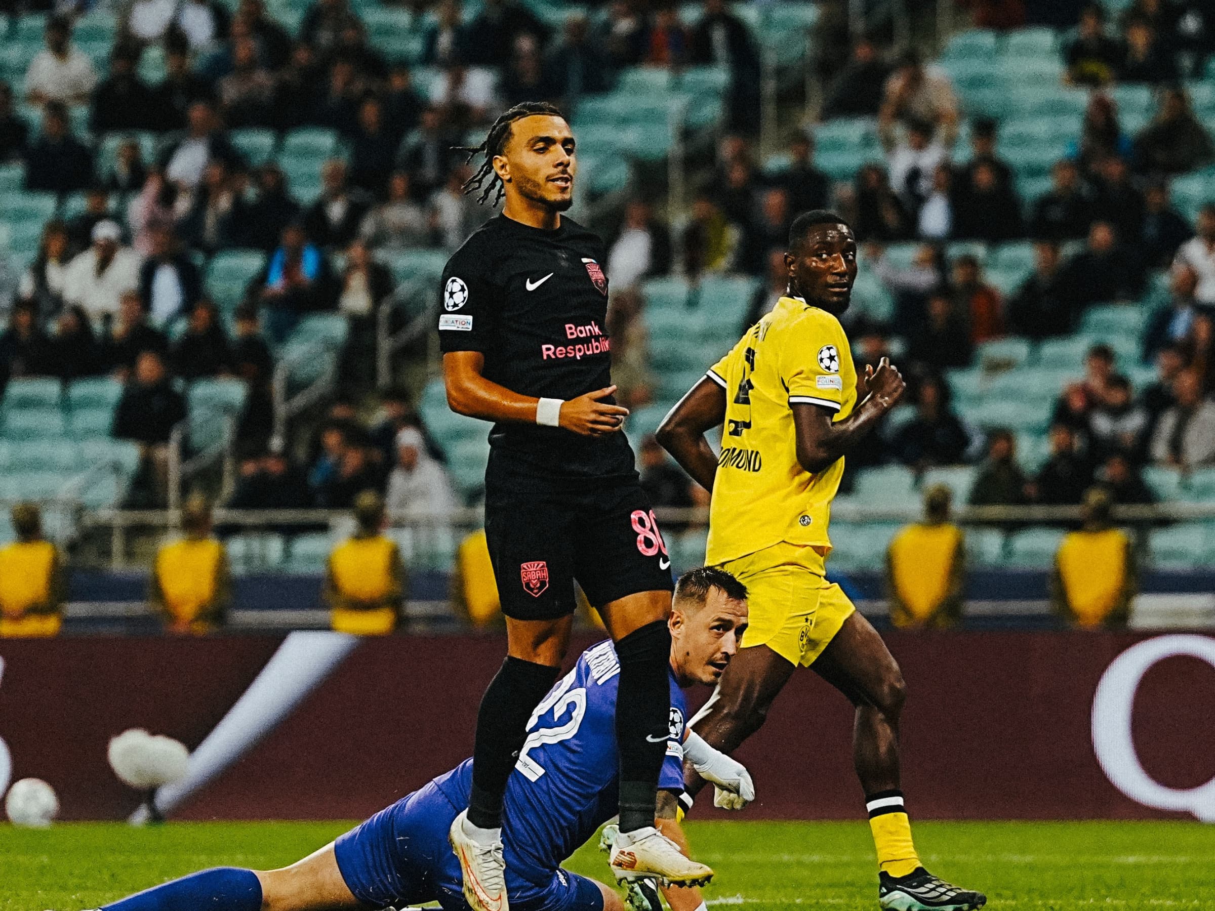 Serhou Guirassy decide, e Borussia Dortmund vence o Sabah em Baku