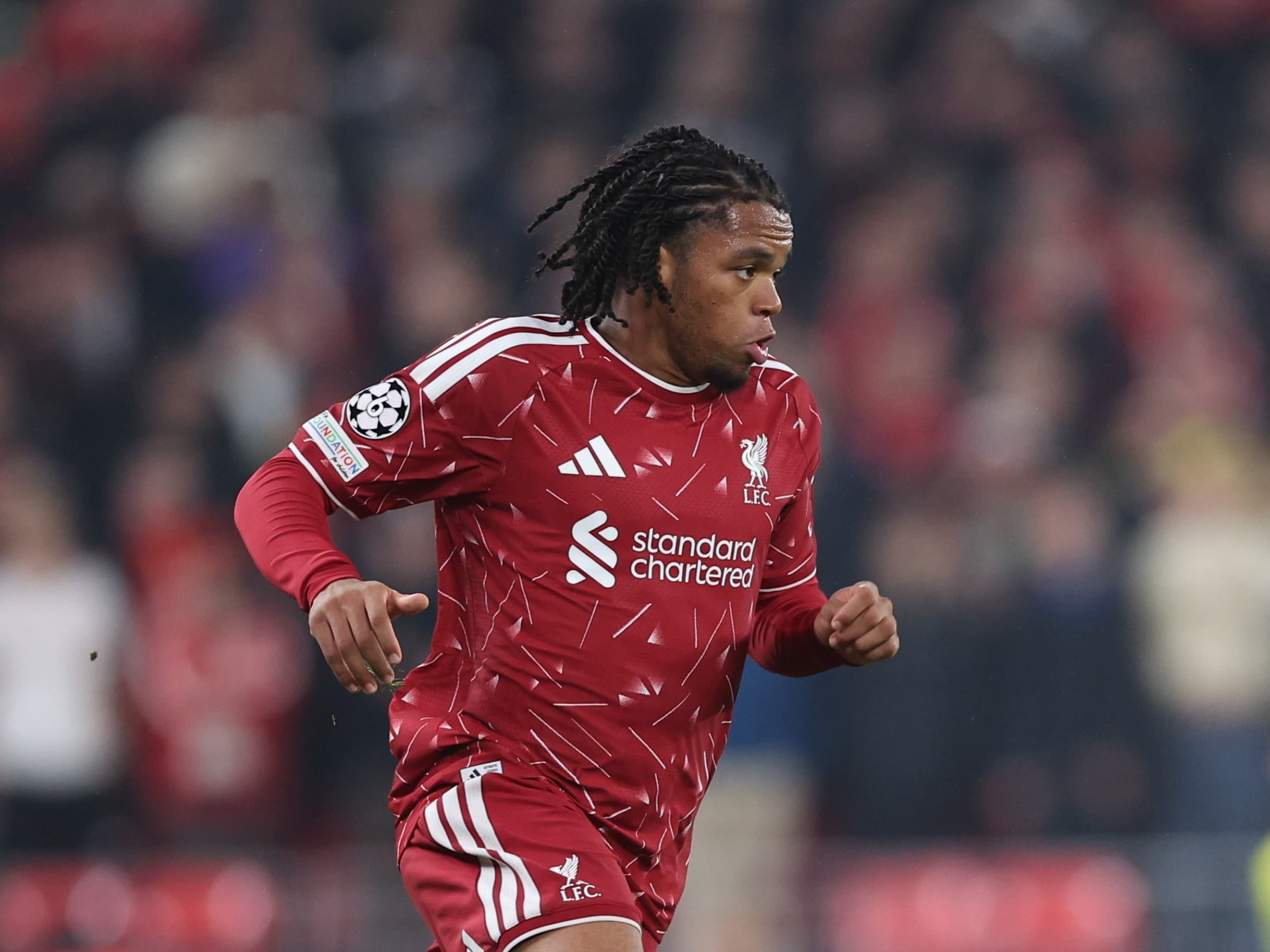 Rio Ngumoha, atacante do Liverpool - EFE/EPA/ADAM VAUGHAN