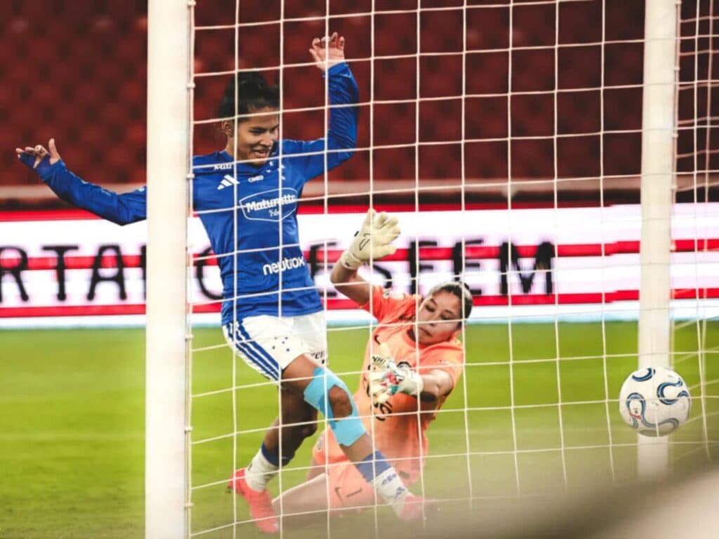 Marília marcou o único gol do jogo contra o Olimpia - Foto: Reprodução
