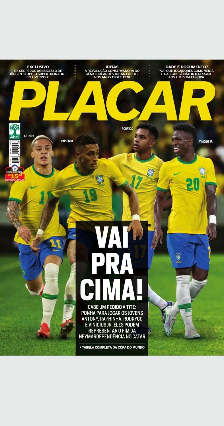 Capa da edição Vai pra cima! da revista PLACAR