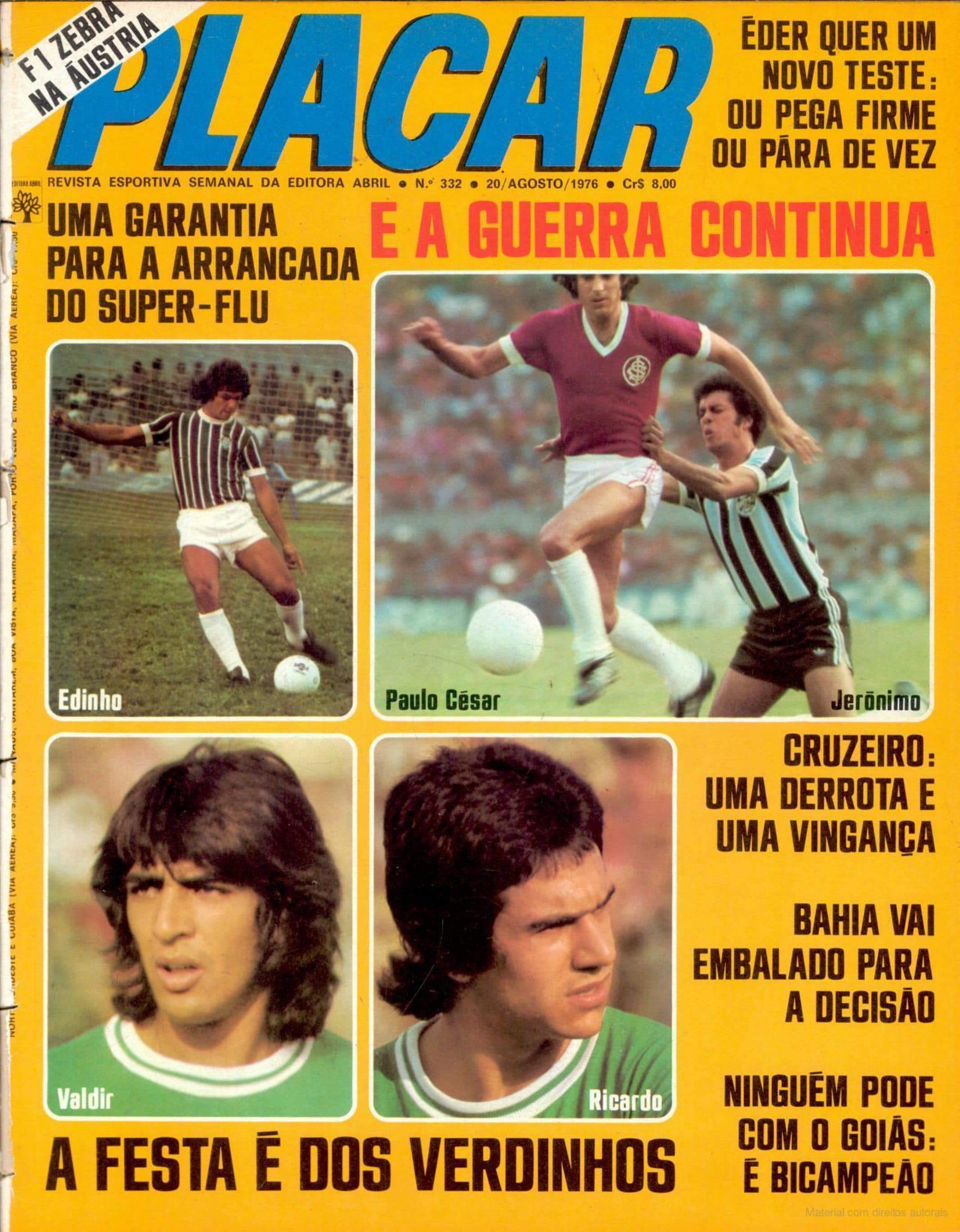 Capa da edição A festa é dos verdinhos da revista PLACAR