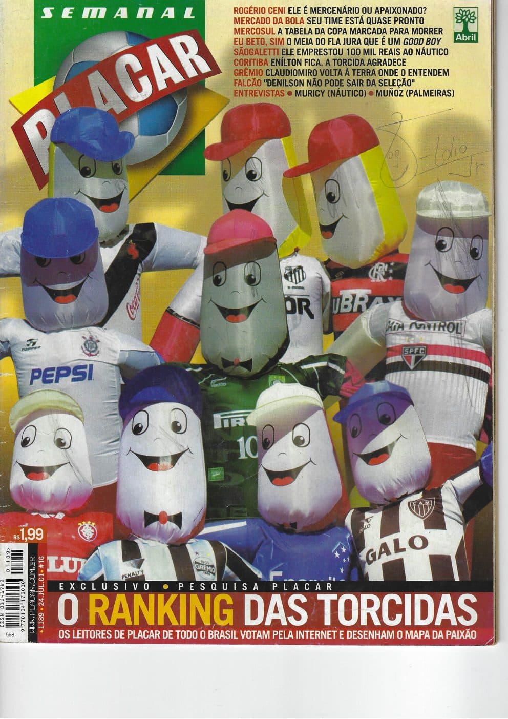 Capa da edição Nº 1189 da revista PLACAR